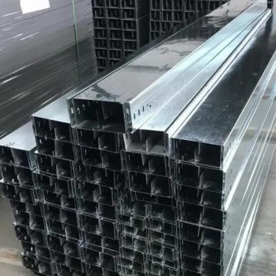 China Outdoor Hot Dip Galvanized Cable Tray Ventilation / Perforation Groove for sale
