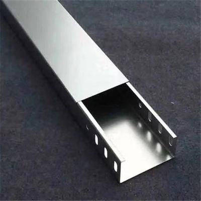 China Silver Cable Tray 50mm-1000mm Stainless Steel Cable Holder for sale