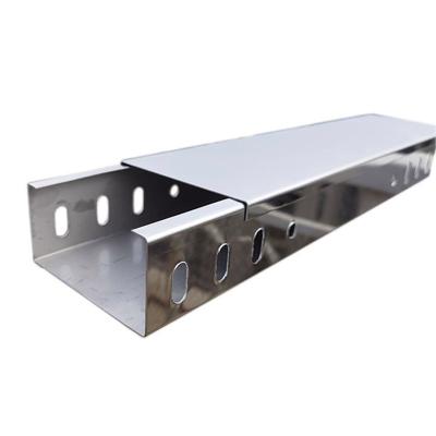 China Industrial 304 Stainless Steel Cable Tray Silver Color Height Customized for sale