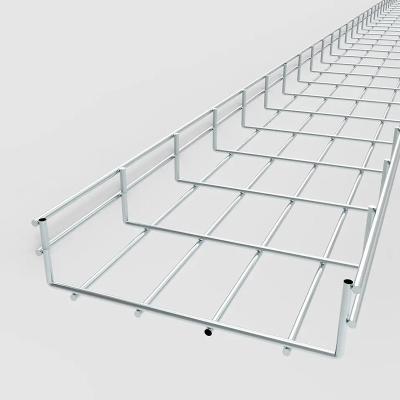 China Standard / Customized Grid Cable Tray Manufacturer Silvery Color for sale