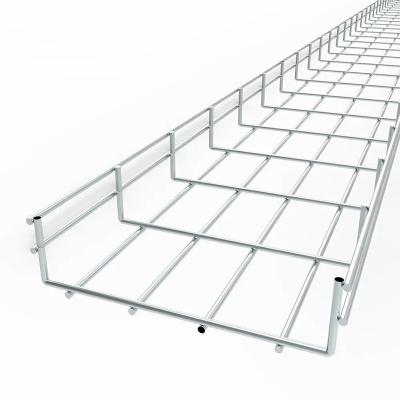 China ISO9001 Stainless Steel Wire Cable Tray Powder Coated / Electro Galvanized for sale