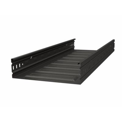 China Durable Black Powder Coated Cable Tray With Excellent Fire Resistance for sale