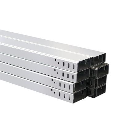 China Robust Aluminum Ladder Tray Organized Secure Cable Organization Alloy Te koop