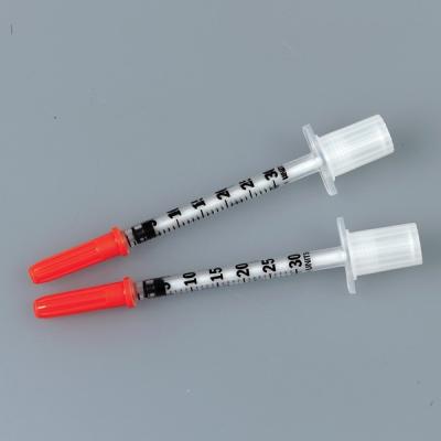 China OEM Disposable Injection Syringe Insulin 1ml Medical Grade Carton Packaging for sale