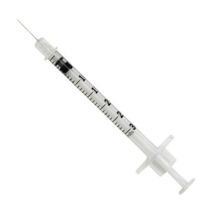 China 3-Piece Disposable Insulin Injection Syringes For U-100 With Integrated Needle for sale