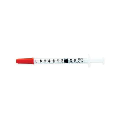 China 12mm Disposable Insulin Injection Syringe Transparent Non Reusable  For Medical Use for sale