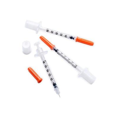 Chine 30G Disposable Injection Insulin Syringe For Clinic Use With EO Gas Sterilization à vendre