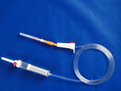 China Transfusion Disposable Medical Grade Injection Set PVC Intravenous Blood Apparatus for sale