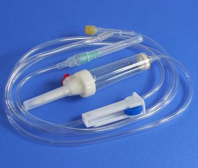 China 30mm Blood Filter Disposable Blood Transfusion Infusion Set With Injection Port for sale