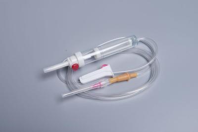 China Needle Disposable Blood Transfusion Infusion Set 150cm Sterilized Stainless Steel à venda