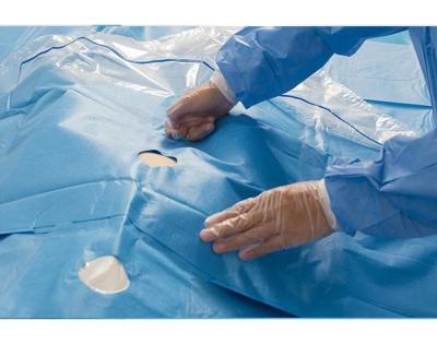 Китай Хирургическое ТУР стерильное устранимое задрапировывает медицинскую кроватку пальца мешка фильма ПЭ ясности Уролигикал продается