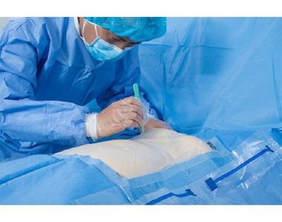 Cina OEM chirurgico sterile cardiovascolare del corredo dei pacchetti chirurgici eliminabili blu accettato in vendita
