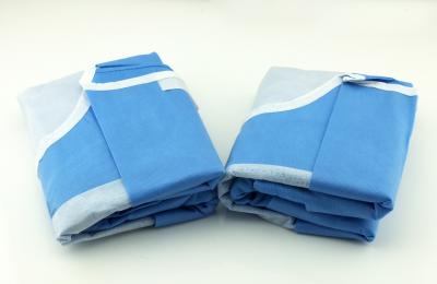 China Standard Disposable Surgical Gown Non - Woven Long Sleeve OEM Accepted for sale