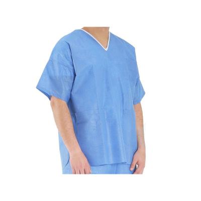 China Hospital Nonwoven Disposable Scrub Suits Non - Toxic Economical Chemical Industry for sale