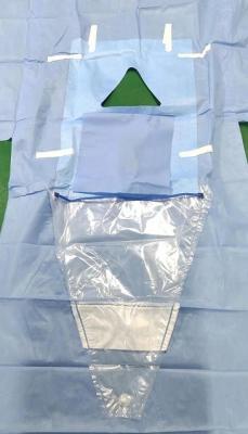 China Perineum Disposable Surgical Drapes With Collection Pouch Customized Logo for sale