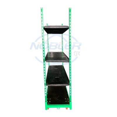 China Plywood Material Dutch Flower Trolley Rubber Wheel Push And Pull Type Folding for sale