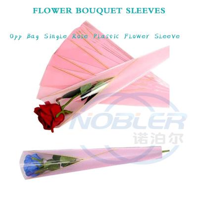 China Waterproof Flower Bouquet Sleeves Plastic Flower Wrapping Sleeve à venda