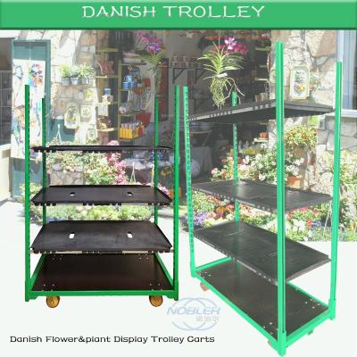 China Farm Plant Flower Cc Trolley Galvanized Metal Horticultural Nursery Plant Transport for sale