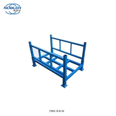 Cina Heavy Duty Stacking Detachable Metal Tirerack For Warehouse Solid Rack Tire in vendita