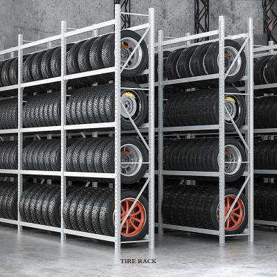 Cina Warehouse Tyre Racking Tire Rack For Storage Collapsible in vendita