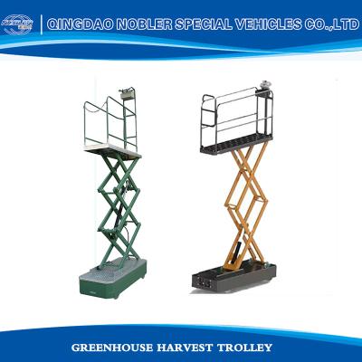 Chine Electric Greenhouse Harvest Trolley Vegetable Automatic Lifting System Metal Material à vendre