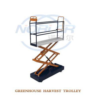 China Orchard Lift Rail Picking Climbing Car Greenhouse Harvest Trolley Agricultural Planting for sale