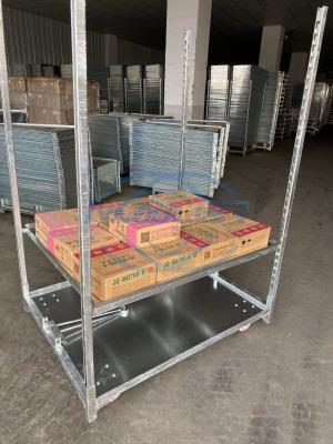 China 3 Shelves Danish Trolley Wire Mesh Greenhouse Transport Cart Flower Trolley for sale