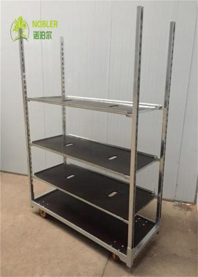 China PP Wheel CC 1900mm Plywood Danish Trolley Shelves for sale