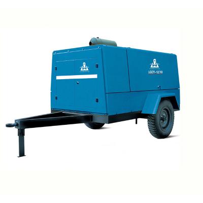 China Kaishan LGCY-12/10 diesel engine portable screw air compressor machines for sale