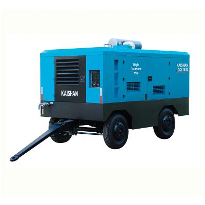 China Kaishan LGCY-15/10 low noise portable diesel engine screw air compressor for sale
