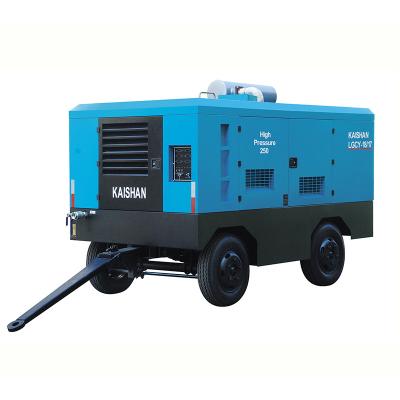 China Kaishan LGCY-18/17 diesel engine moveable low pressure screw air compressor for sale