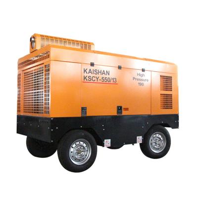 China Kaishan KSCY-550/13 portable diesel engine screw air compressor for sale