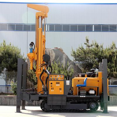 China Diesel driven hydraulic 300m depth underground water well drilling rig machine for sale