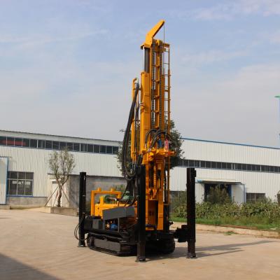 China Duke 450m depth crawler type diesel hydraulic water well drilling rig machine for sale