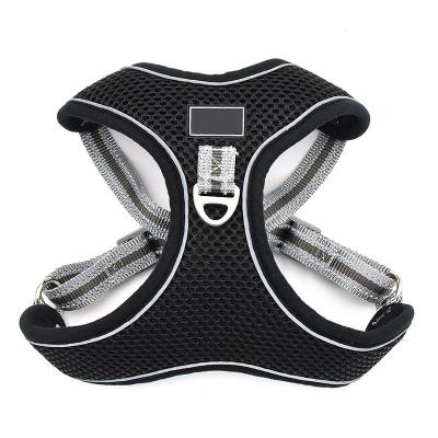China Plain Fabric Dog Cooling Vest Mesh Breathable Dog Body Harness And Leash for sale