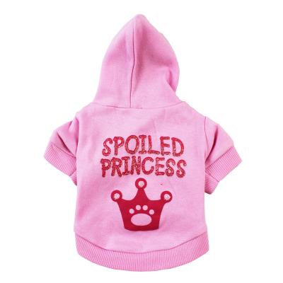 China Knitted Fabric Cute Dog Hoodies Polyester Cotton Bulldog Hoodies For Dogs for sale