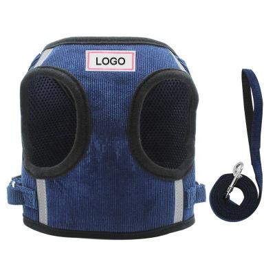 China 2 In 1 Cute Reversible Dog Harness Durability Easy Cleaning With Logo for sale