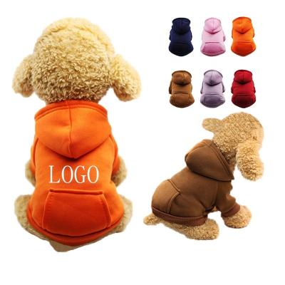 China OEM Cotton Fleece Pets Wearing Clothes Pet Hoodies Soft Dog Sweaters for sale