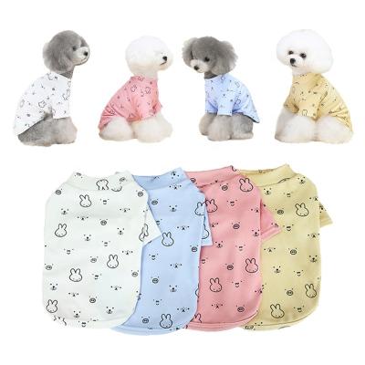 China Teddy Dog Logo Pets Wearing Clothes Sublimation 20cm Custom Dog T Shirts for sale