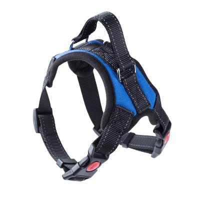 China Neoprene Material Pet Vest Harness D Ring Design Service Dog Harness for sale