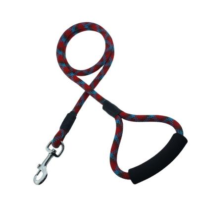 China Highly Reflective Climbing Rope Leash Long Dog Rope With EVA Handle for sale