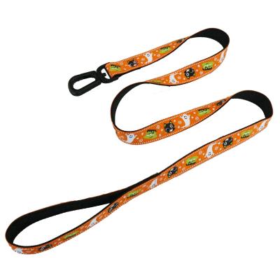 China Sublimation Heat Transfer Pet Traction Rope Custom Cute Dog Leash for sale