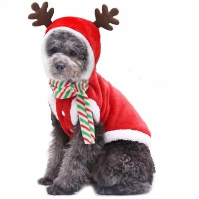China 100% Cotton Soft Pet Christmas Clothes Jackets For Small Dogs Cats for sale