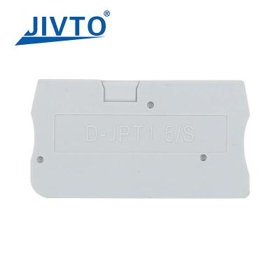 China D-PT1.5 Barrier Plate For PT1.5 Wire Electrical Connector PT Type Din Rail Terminal Block Accessories D-PT 1.5 End Cover for sale