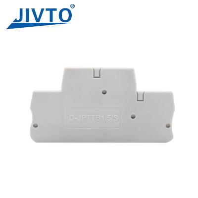 China D-PTTB 1.5/S End Cover PTTB1.5/S Double Level Connector Din Terminal Block Accessories 1.5mm Plastic Barrier End Plate for sale