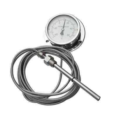 China 4in Dual Scale Capillary Temperature Gauge for sale