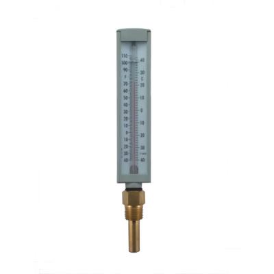 China Industrial Mercury 100MM 40C Industrial Glass Thermometers 3/4'' NPT for sale