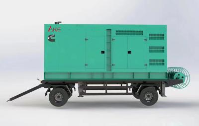 China 550kVA Trailer Genset Soundproof Silent Genset Diesel Generator Set for sale