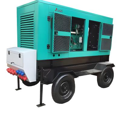 China Generador diesel de 400 kW, generador diesel de remolque con techo. en venta