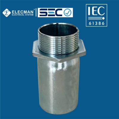 China Steel EMT IEC 61386 Conduit Fittings Connector Sleeve Connection Type for sale